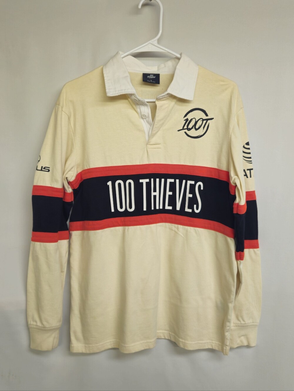 100 Thieves 2022 Worlds Jersey Cream Long Sleeve Jersey Small